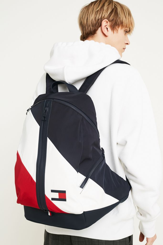 Tommy Hilfiger Striped Speed Backpack Urban Outfitters UK