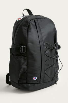 champion black script logo backpack