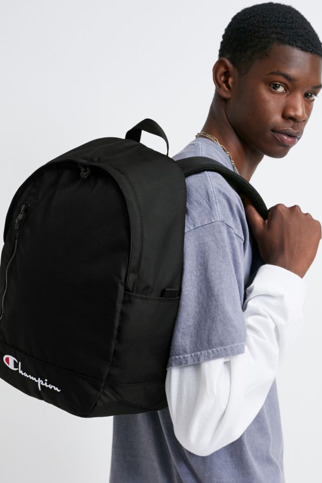 Champion Black Backpack | Urban Outfitters UK