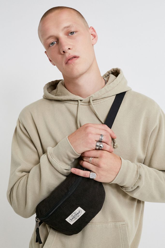 Eastpak Springer Black Comfy Corduroy Bum Bag Urban Outfitters UK