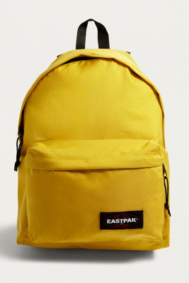 yellow eastpak backpack