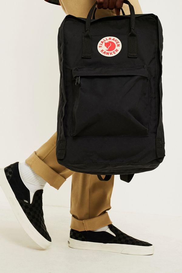 Fjallraven Kanken Big Black Backpack Urban Outfitters UK