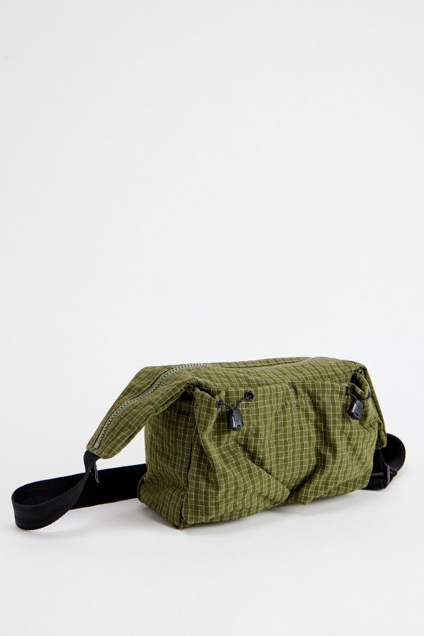 Slide View: 1: Ayker Green Check Sling Crossbody Bag