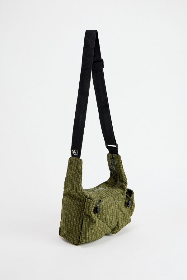 Slide View: 2: Ayker Green Check Sling Crossbody Bag