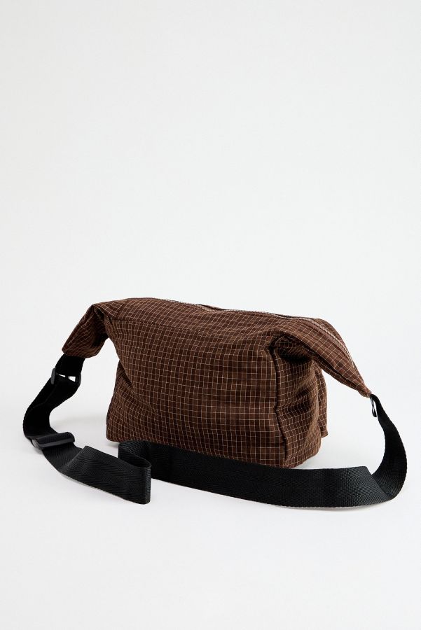 Slide View: 4: Ayker Brown Check Sling Crossbody Bag