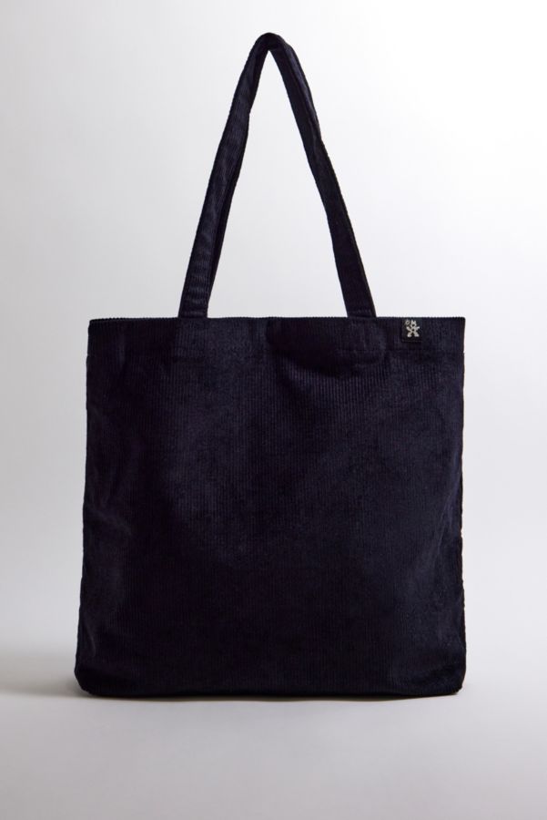 Slide View: 2: Ayker Gunmetal Corduroy Tote Bag