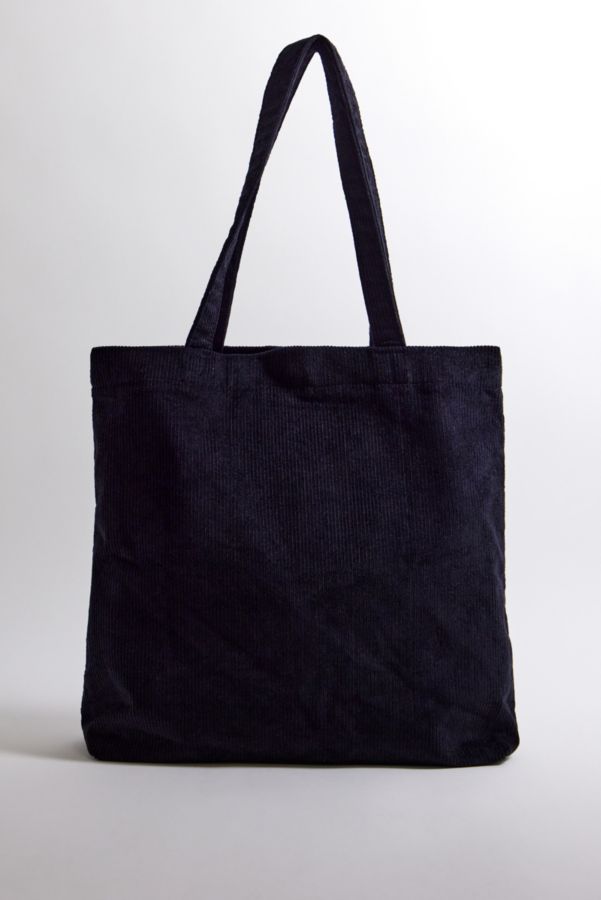 Slide View: 5: Ayker Gunmetal Corduroy Tote Bag