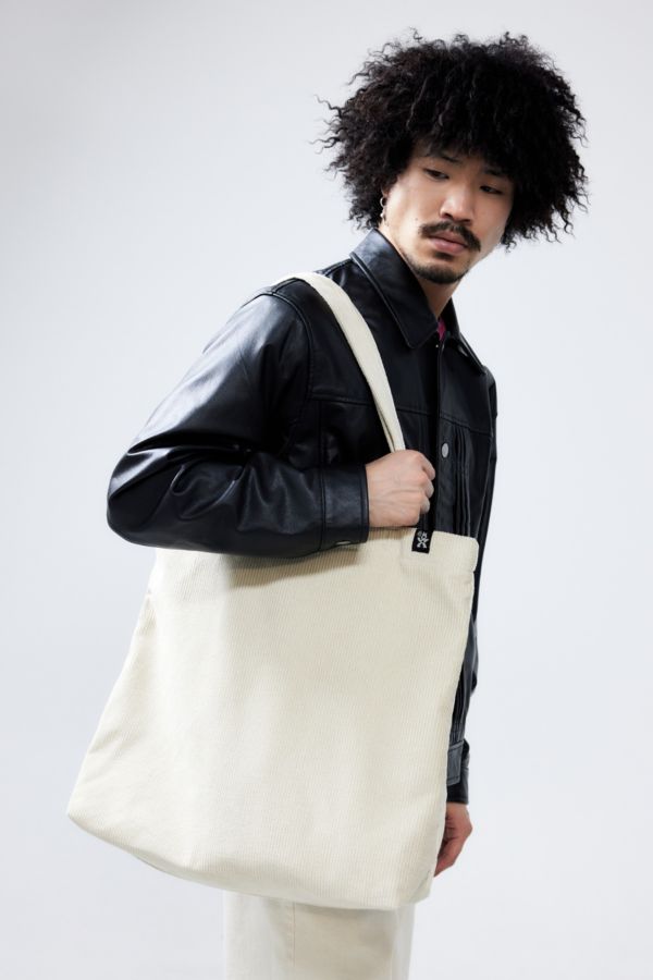 Slide View: 1: Ayker Ecru Corduroy Tote Bag