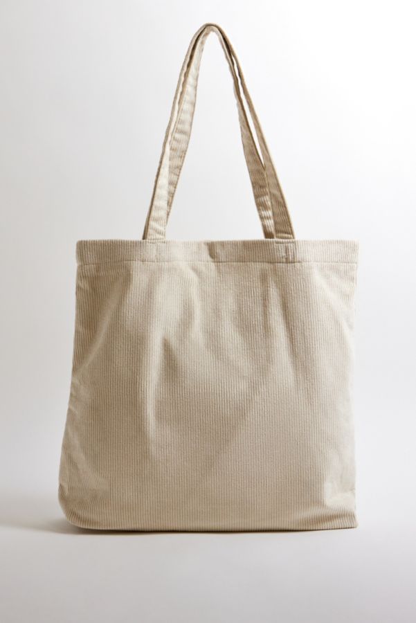 Slide View: 5: Ayker Ecru Corduroy Tote Bag