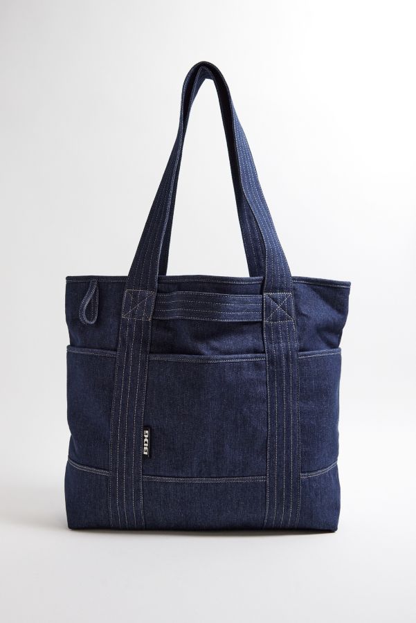 Vista diapositiva: 1: Borsa Tote in Denim da Lavoro BDG