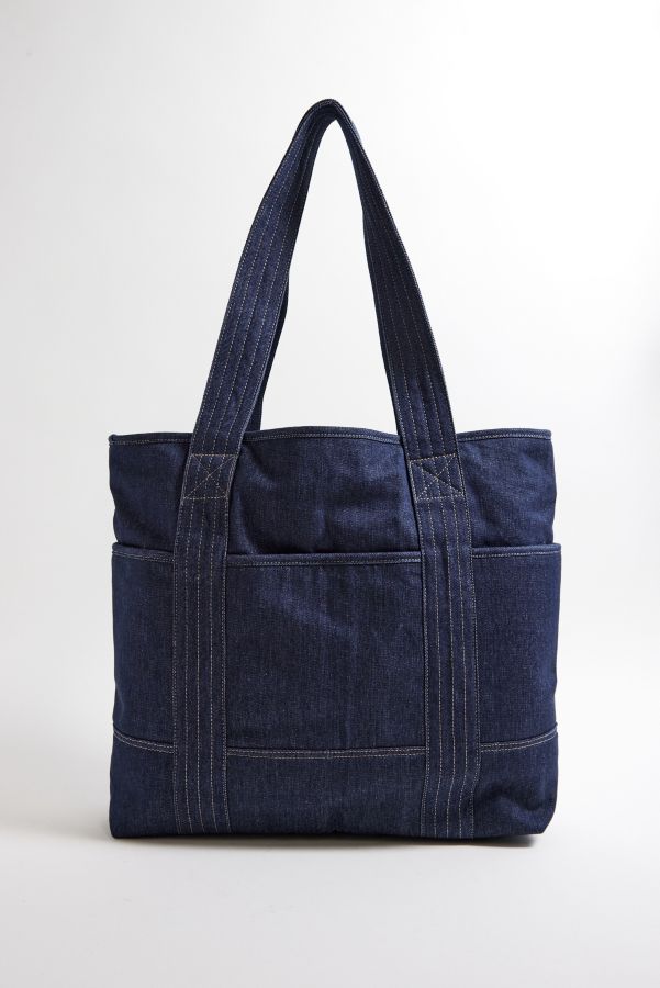 Vista diapositiva: 3: Borsa Tote in Denim da Lavoro BDG