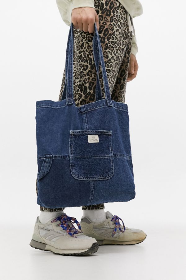 BDG Dark Wash Denim Tote Bag Urban Outfitters UK