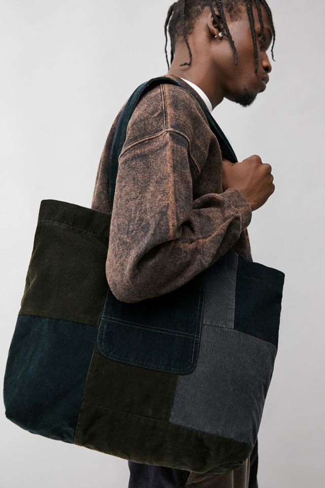 UO Patchwork Corduroy Tote Bag Urban Outfitters UK