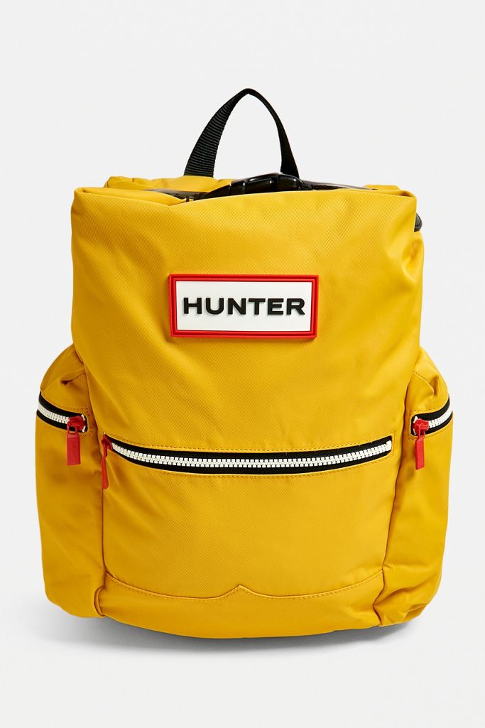 Hunter Dark Yellow Clip Top Backpack Urban Outfitters UK