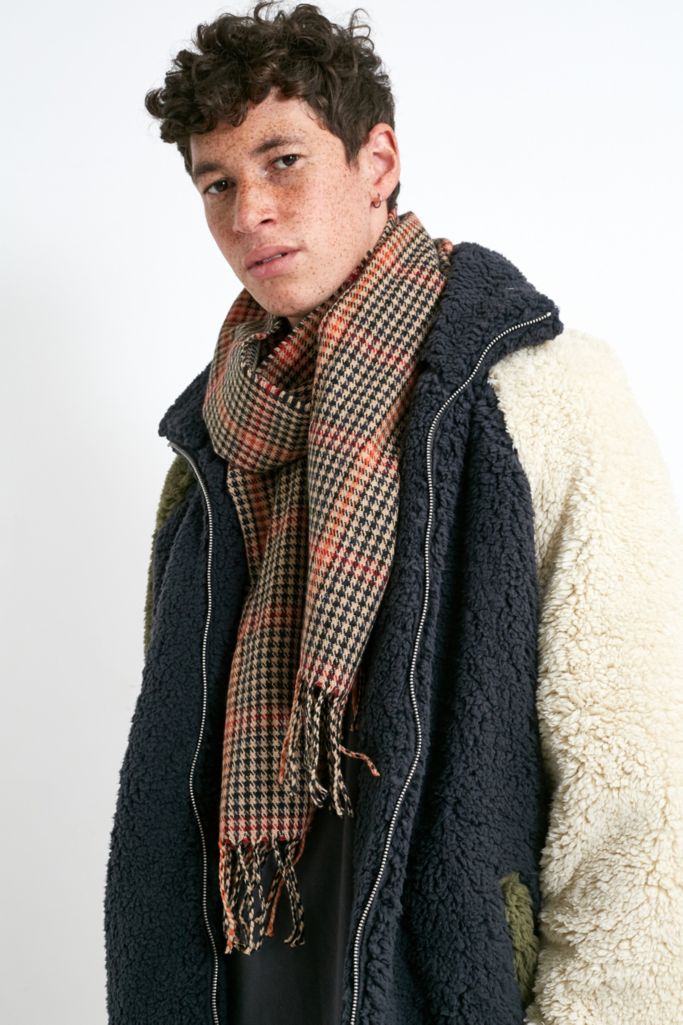 UO Prince of Wales Checked Scarf | Urban Outfitters UK