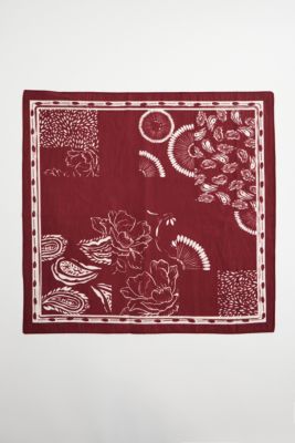 UO Rotes Bandana-Muster Schal