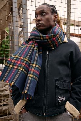 Loom Roter Heritage Schal mit Karomuster