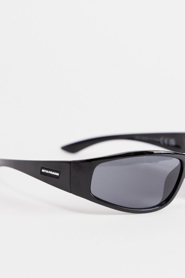 Slide View: 3: iets frans... Schwarze Sport-Wickelsonnenbrille