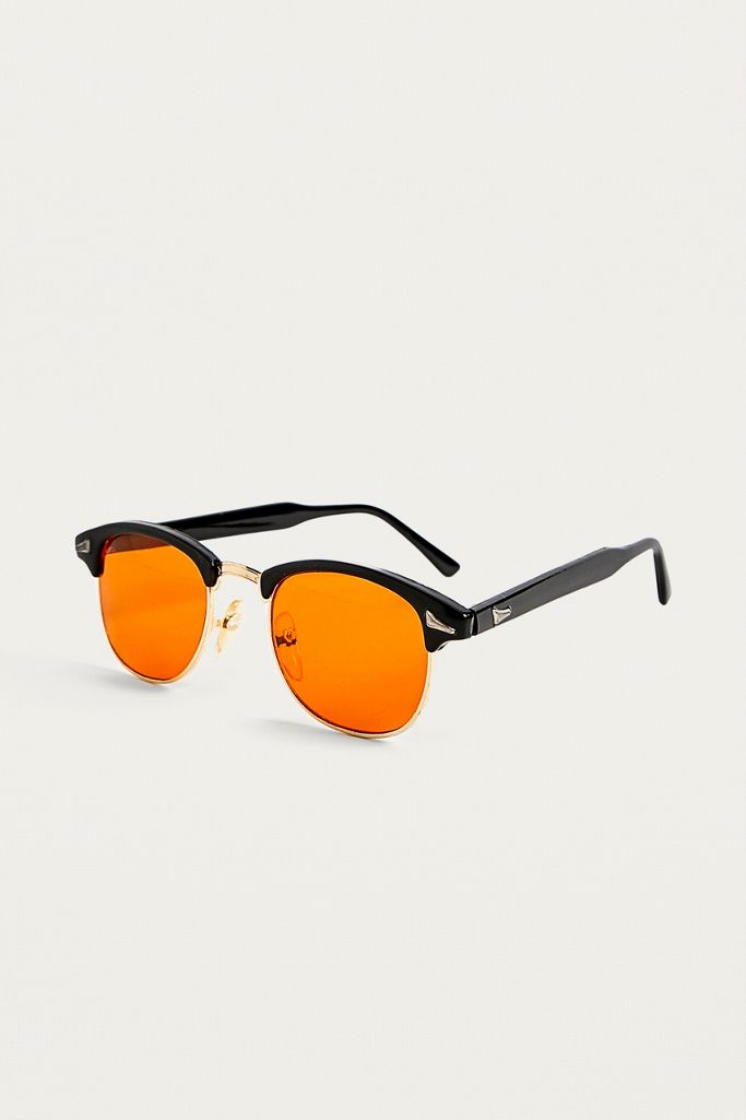 Hindsight Vintage Austin Orange Sunglasses Urban Outfitters UK