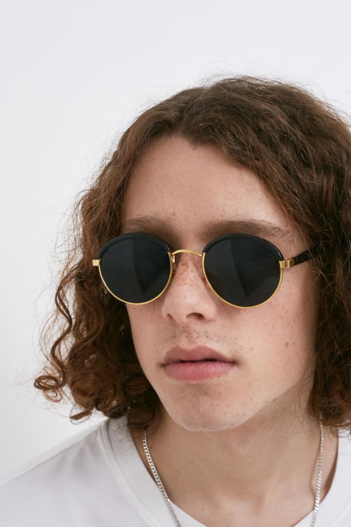 Hindsight Vintage Peacock Black And Gold Sunglasses Urban Outfitters Uk 2090