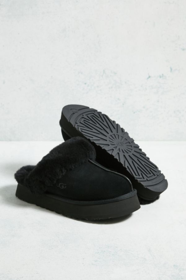 Slide View: 3: UGG – Plattform-Slipper „Disquette“ in Schwarz