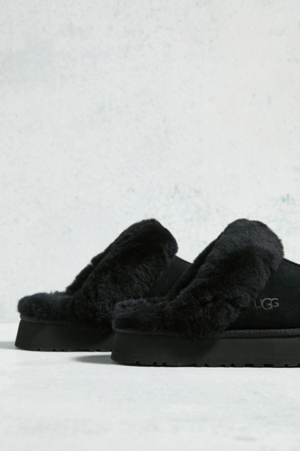 Slide View: 4: UGG – Plattform-Slipper „Disquette“ in Schwarz