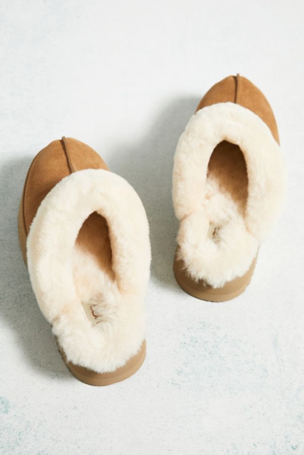 Slide View: 5: UGG – Plattform-Slipper „Disquette“ in Kastanienbraun