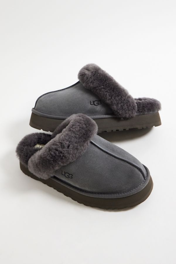 Slide View: 2: UGG Graue Disquette Hausschuhe