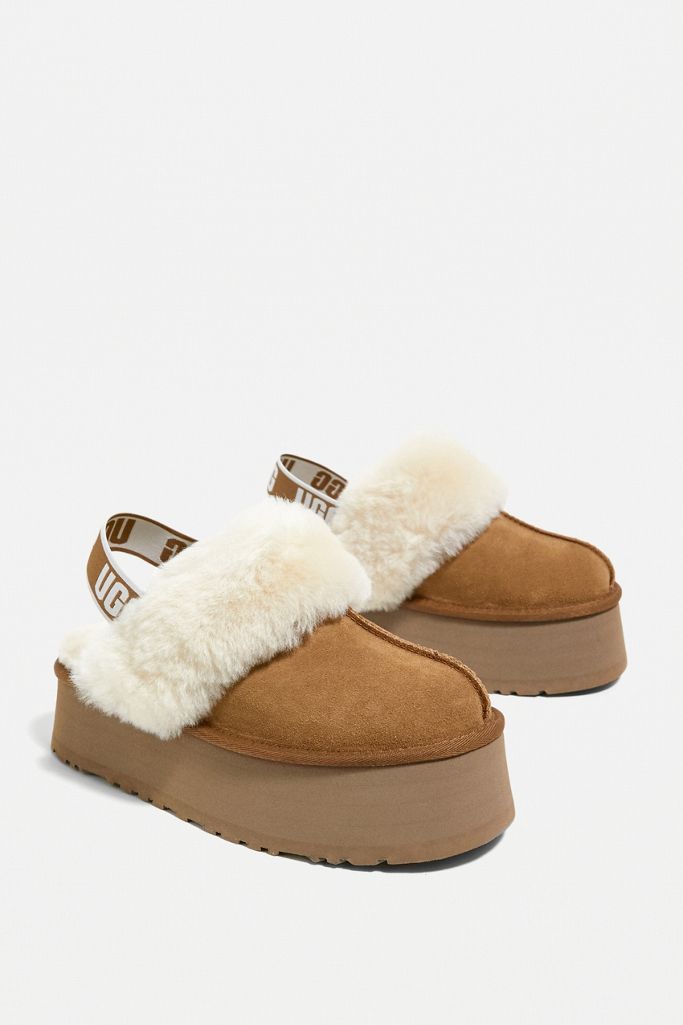 UGG Chestnut Funkette Slippers Urban Outfitters UK
