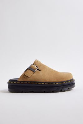 Dr. Martens Zebzag Tan Suede Mules