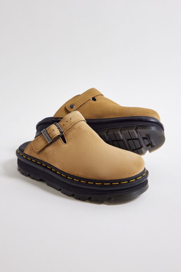 Vista diapositiva: 3: Dr. Martens Zebzag Tan Suede Mules