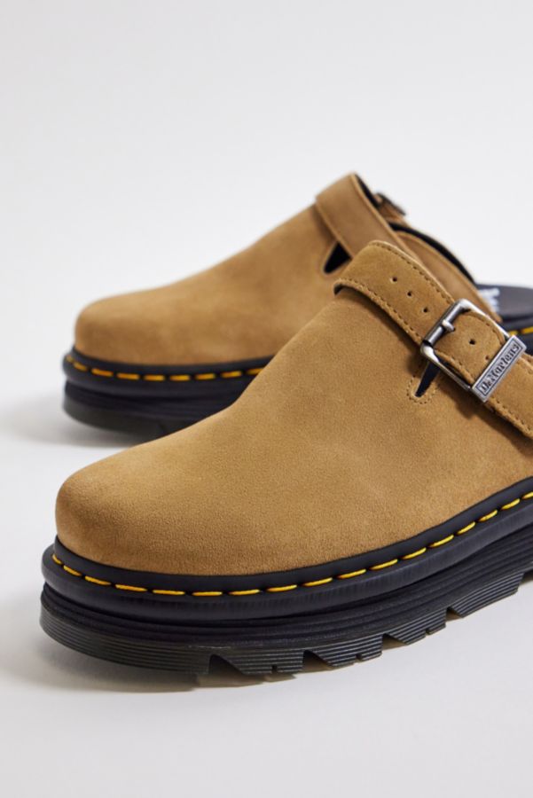 Vista diapositiva: 4: Dr. Martens Zebzag Tan Suede Mules