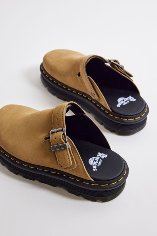 Vista diapositiva: 5: Dr. Martens Zebzag Tan Suede Mules