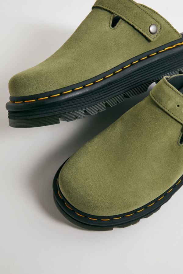 Vista diapositiva: 4: Dr. Martens Zebzag Olive Suede Mules