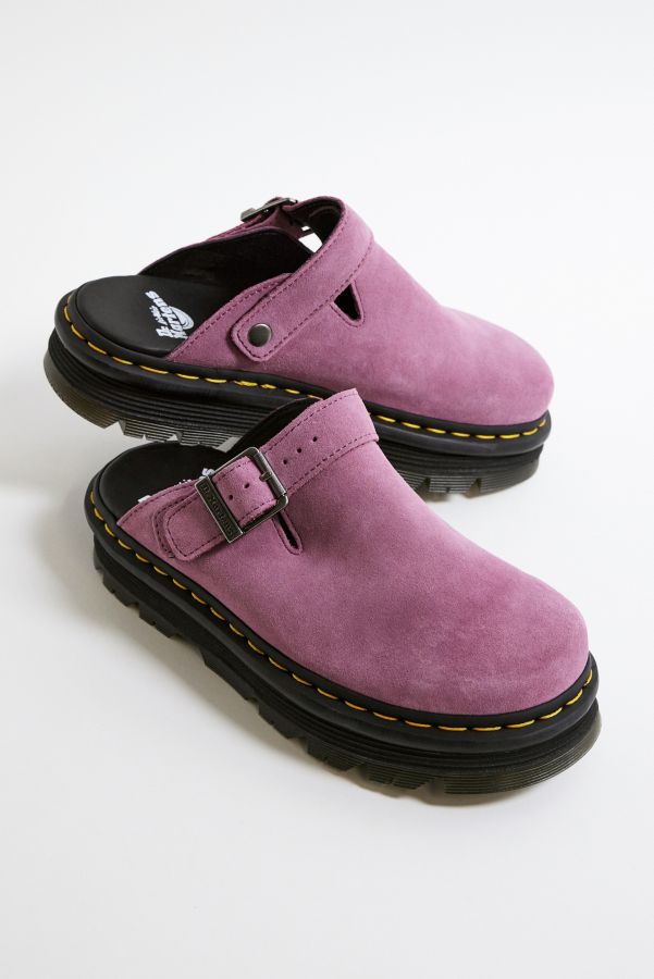 Vista diapositiva: 2: Dr. Martens Zoccoli Zebzag in pelle scamosciata rosa