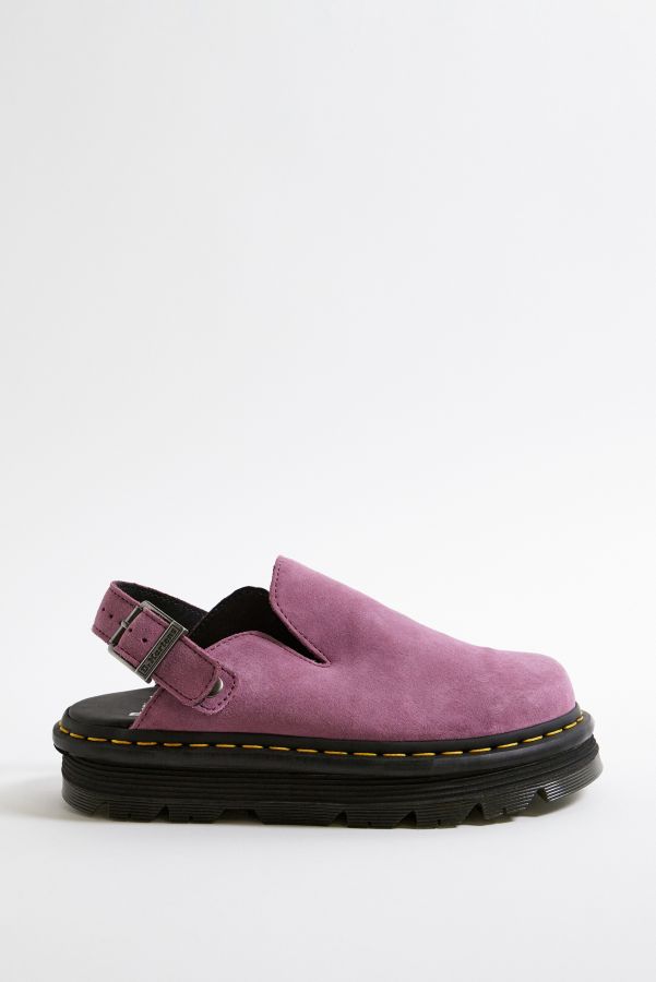 Vista diapositiva: 3: Dr. Martens Zoccoli Zebzag in pelle scamosciata rosa