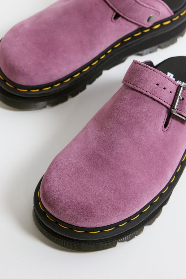 Vista diapositiva: 5: Dr. Martens Zoccoli Zebzag in pelle scamosciata rosa