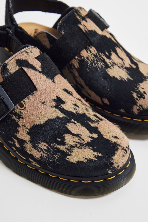 Vista diapositiva: 5: Mules Dr. Martens Jorge II in Pelle Scamosciata a Contrasto