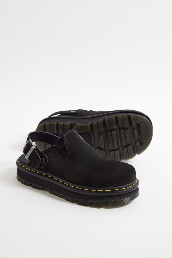 Vista diapositiva: 2: Mules Dr. Martens Zebzag in Pelle Scamosciata Nera