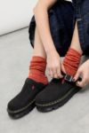 Thumbnail View 1: Dr Martens Schwarz Zebzag Wildleder Pantoletten