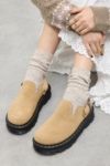 Thumbnail View 1: Dr Martens Tan Zebzag Suede Mules