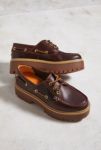 Thumbnail View 2: Timberland Burgundy Leather Platform Boat Shoes