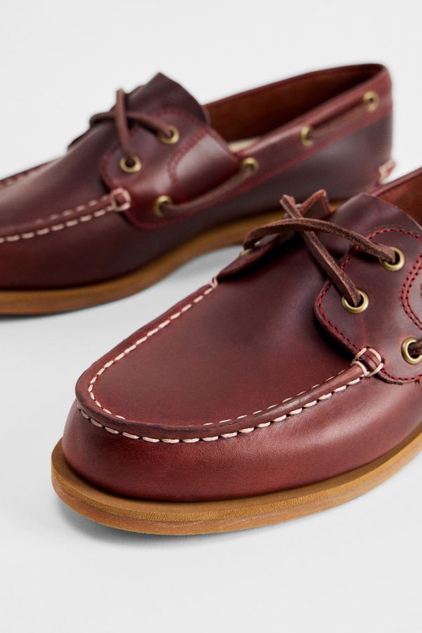 Vista diapositiva: 4: Scarpe da Barca Timberland Burgundy a Due Occhielli