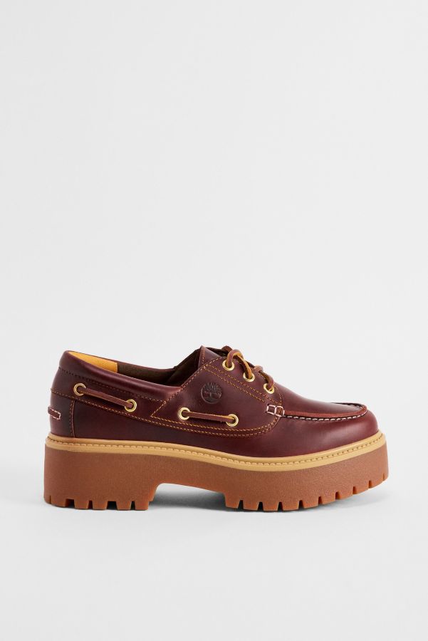 Vista diapositiva: 2: Scarpe da Barca Timberland Stone Street Bordeaux