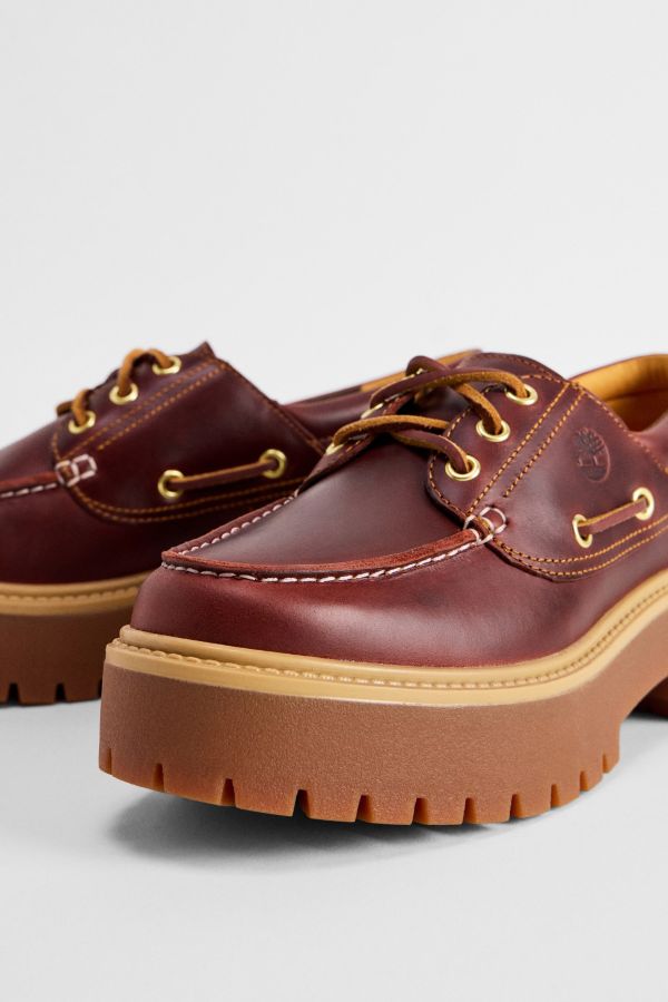 Vista diapositiva: 4: Scarpe da Barca Timberland Stone Street Bordeaux