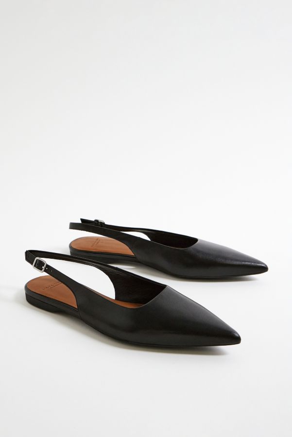 Slide View: 2: Vagabond Shoemakers Matte Schwarz Hermine Slingback Pumps