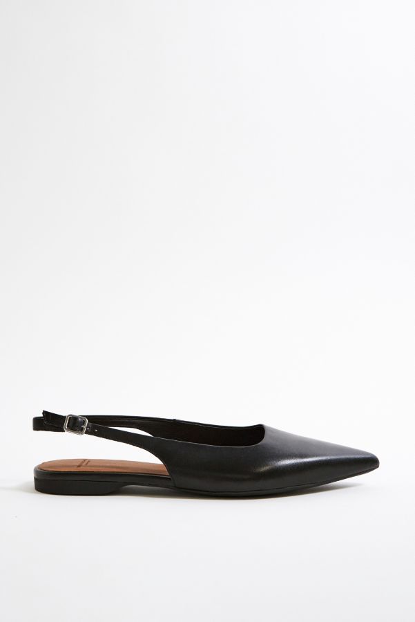 Slide View: 4: Vagabond Shoemakers Matte Schwarz Hermine Slingback Pumps