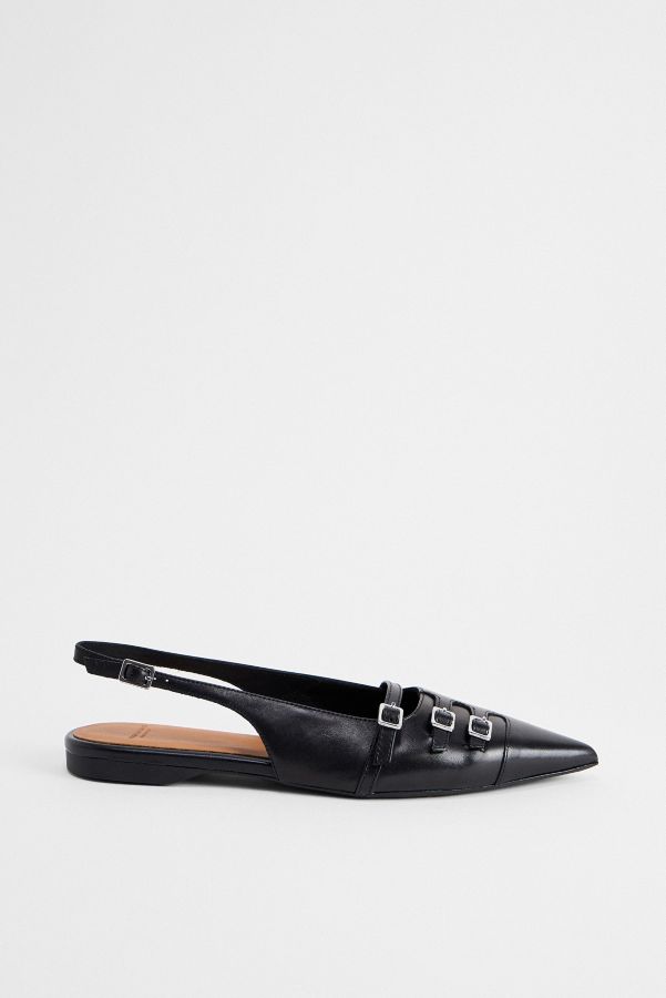 Slide View: 2: Vagabond Black Hermine Leather Shoes