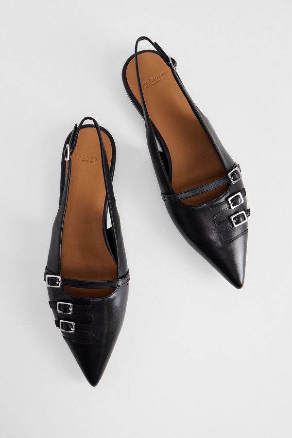 Slide View: 3: Vagabond Black Hermine Leather Shoes