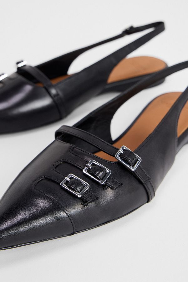 Slide View: 4: Vagabond Black Hermine Leather Shoes